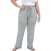 LIGHTBACK Women's Plus Size Joggers Pants Loose Comfy Sweatpants Casual Lounge Yoga Pants Drawstring with Pockets