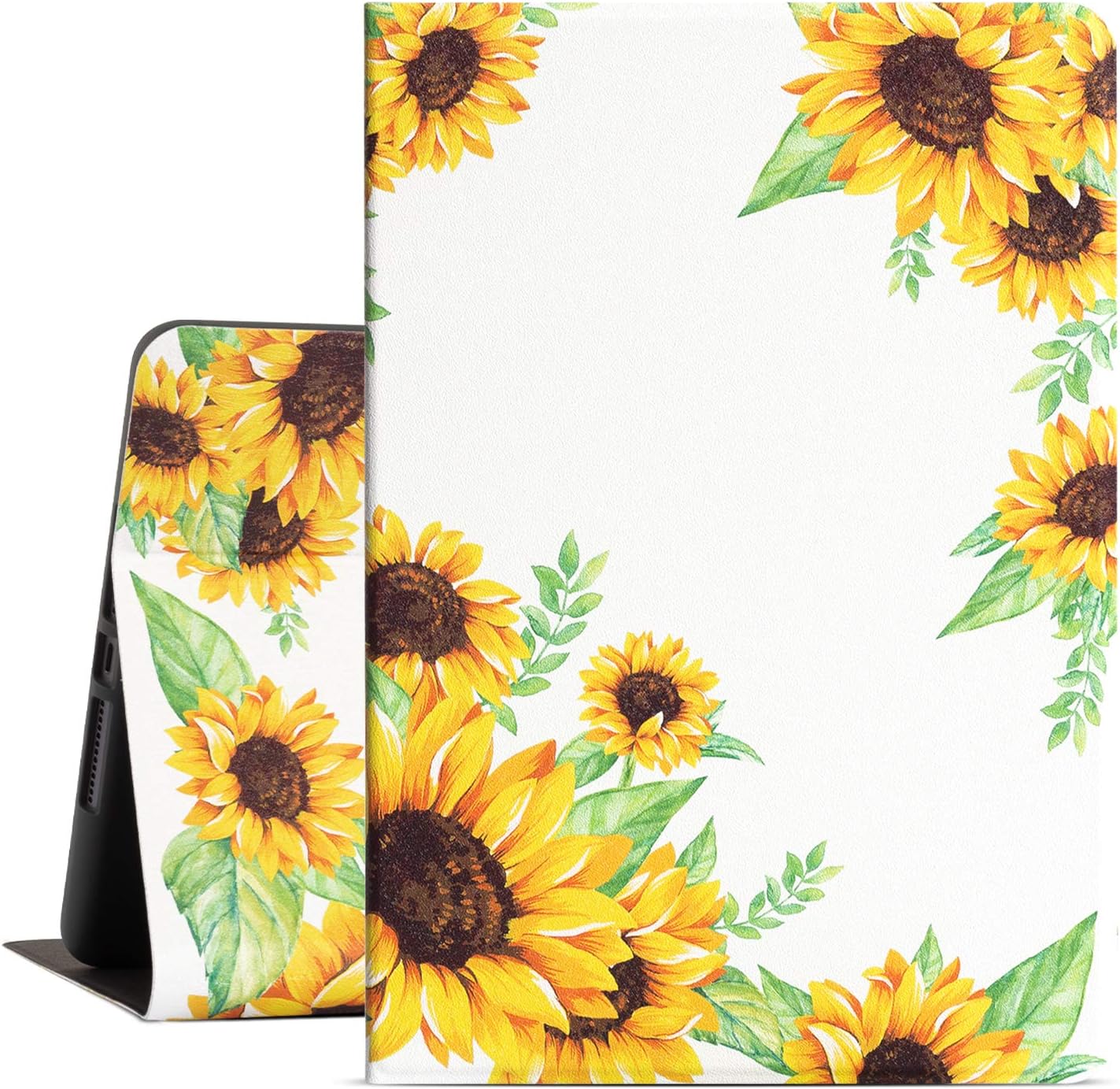 Gofupa iPad 8th/7th Generation Case - 2020/2019 Lightweight Slim Shell Standing Cover with Auto Wake/Sleep Feature for iPad 7th/8th Gen 10.2inch Tablet(Sunflower)