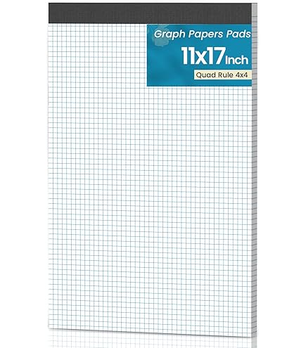 Bienfang Gridded Paper Pad - 4 X 4 Grid, 11" X 17", 50 Sheets - View #9
