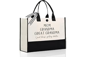 Encoink Great Grandma Gifts, Birthday Christmas Gifts for Grandma from Grandchildren, Functional Large Capacity Tote Bag, Mom Grandma Great Grandma Bag, Present for Grandmother, Grandparents