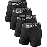 BAMBOO COOL Men's 360° Breathable Mesh Underwear Moisture-Wicking Boxer Briefs Cooling Performance,Multipack