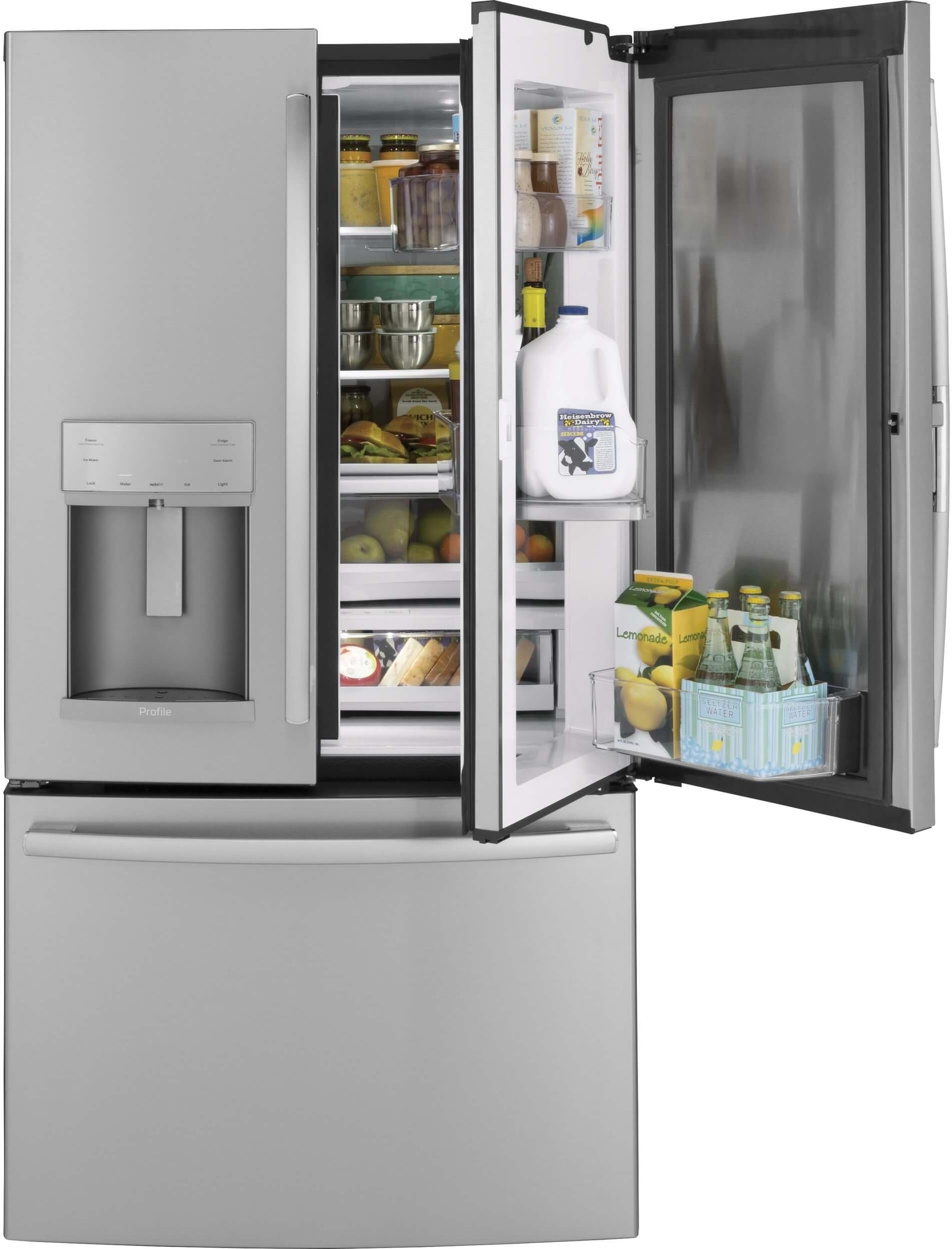 GE Profile PFD28KSLSS 36 Inch French Door Refrigerator with 27.8 cu. ft. Total Capacity in Stainless Steel