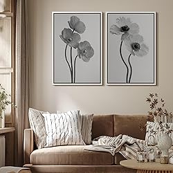 MUDECOR Framed Canvas Print Wall Art Set Monochrome