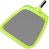 Sepetrel Pool Skimmer Net - Professional Heavy Duty Reinforced Frame Nylon Flat Leaf Rake Net,for Spa Pond Swimming Pool, Cleaning Supplies and Accessories, (Pole Not Included)
