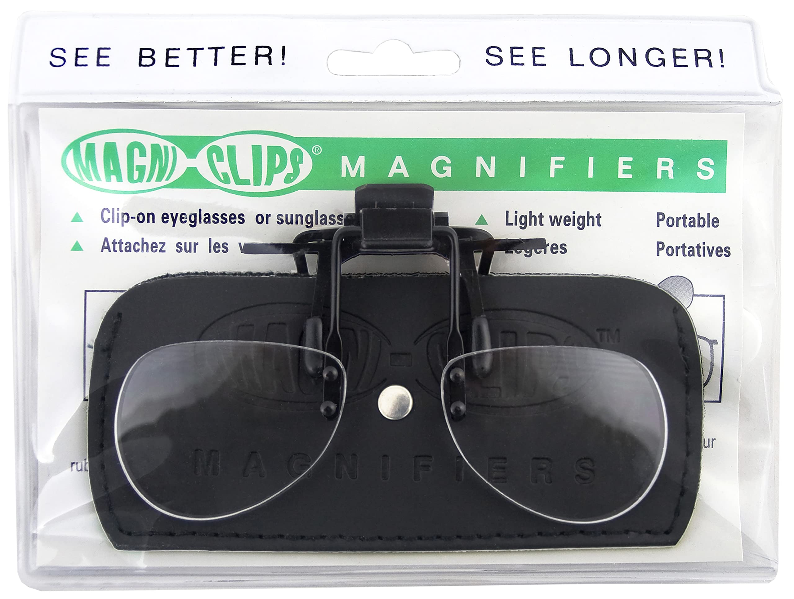 K1C2 Magni-Clips Magnifiers, +2.50 Magnification, Rubber