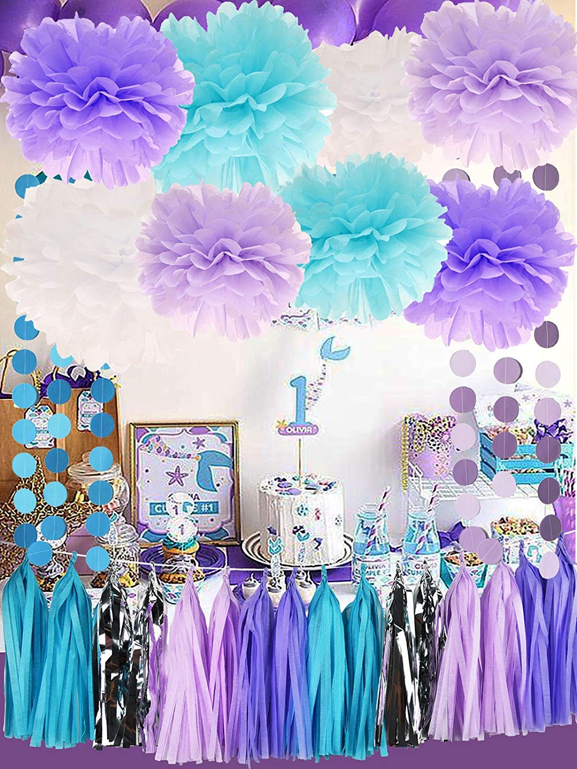 Little Mermaid Baby Shower Decorations / Mermaid baby shower