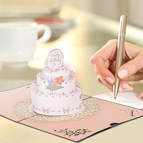 Mr. Pen Birthday Cards - 20 Assorted Cards With Envelopes & 3D Pop-Up Card