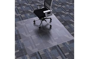 FuturHydro Office Chair Mat for Carpet, 48" x 48" Clear Office Home Floor Protector Mat, Easy Glide Computer Desk Chair Floor Mats for Hard Wood Tile Floors (Square)