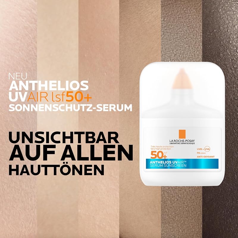 La Roche Posay Anthelios UV Air sunscreen serum SPF 50+ with hyaluronic acid, niacinamide and vitamin E, for all skin types, 50 ml
