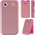 Ailiber Phone Case Compatible with HMD Barbie TA-1681, Fits HMD Barbie Flip Cell Phone Cover, Dual Layer Shockproof Silicone Bumper, Non Slip Back Heavy Duty Rugged Cover Case-Rose Gold