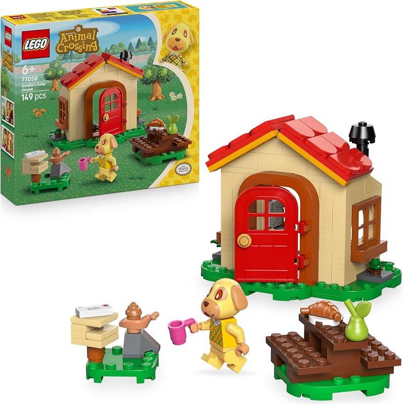 Animal Crossing - Bienchens gemütliches Haus - Spielzeug mit Minifigur, Klavier, Picknicktisch & Lebensmittel Zubehör - Spielset Gamer Geschenk für Mädchen, Jungen & Fans ab 6 Jahren - 77058 — Foto 1 von 8