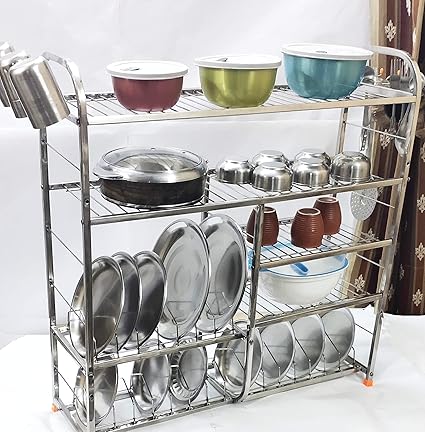 Buy Winstar Stainless Steel 5 Layer Wall Mount Kitchen Dish Rack