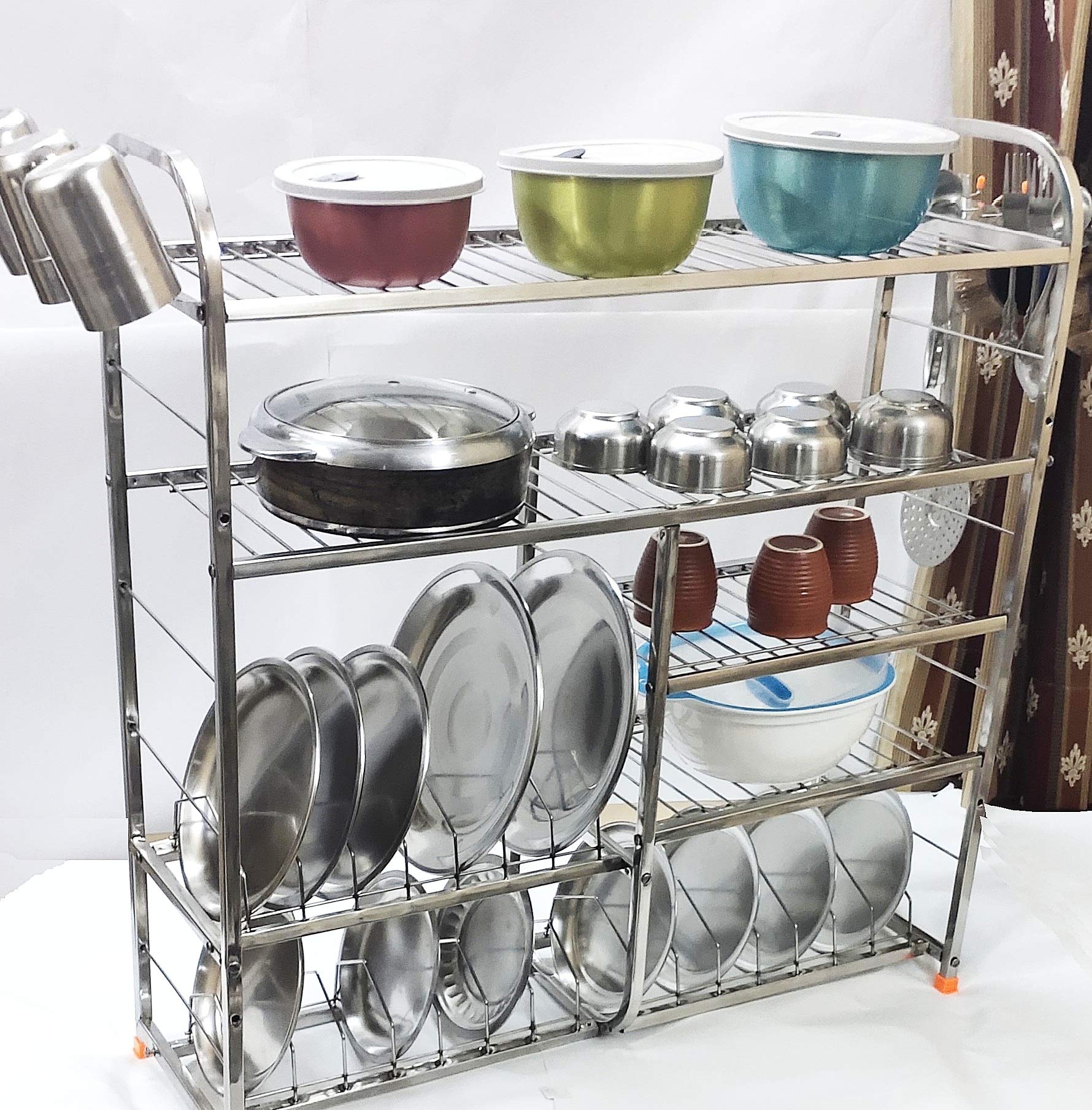 Winstar Stainless Steel 5 Layer Wall Mount Kitchen Dish Rack