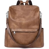 Amazon.com: FADEON Leather Backpack Purse for Women Designer  display picture 2