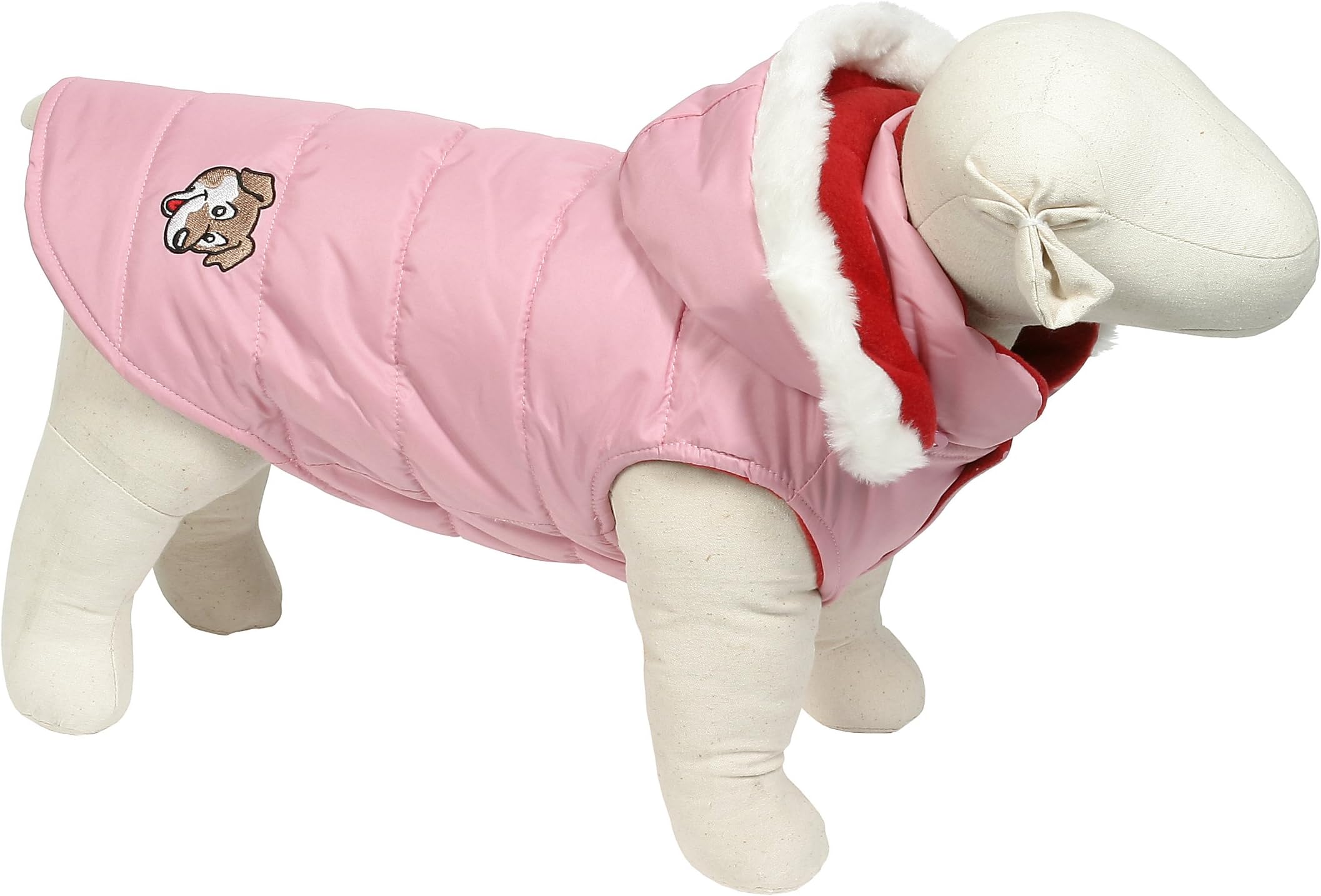 Doggy Things Puffa Jacket, Large, Pink