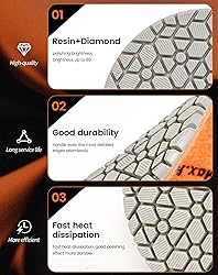 Panfreet 3 Step Diamond Polishing Pads
