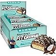 FITCRUNCH Snack Size Protein Bars, 6-Layer Baked Bar, 5g of Sugar & Soft Cake Core (9 Bars, Chocolate Coconut Almond)