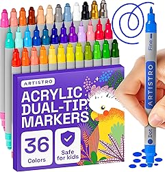 ARTISTRO Vibrant Acrylic Paint Markers for