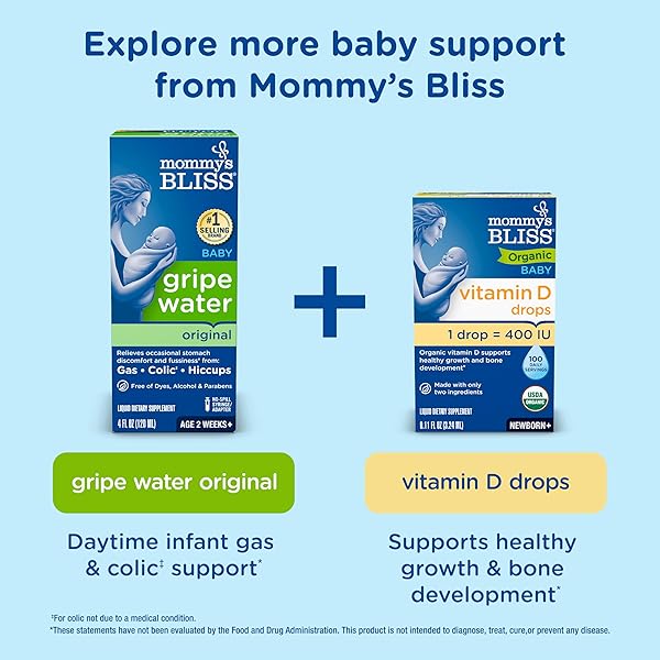 MOMMY’S BLISS GAS RELIEF DROPS BOTTLE, SIMETHICONE DROPS FOR INFANTS, RELIEVES STOMACH DISCOMFORT, SAFE & GENTLE, GINGER FLAVOR, 1 FL OZ (PACK OF 1)