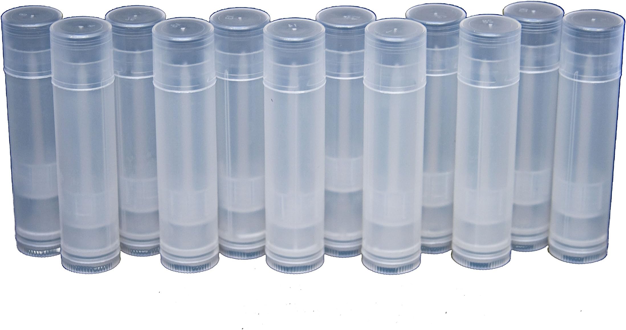 CircleKit Lip Balm Container Tubes - Translucent - 3/16 Oz (Pack of 25) - Made in the USA