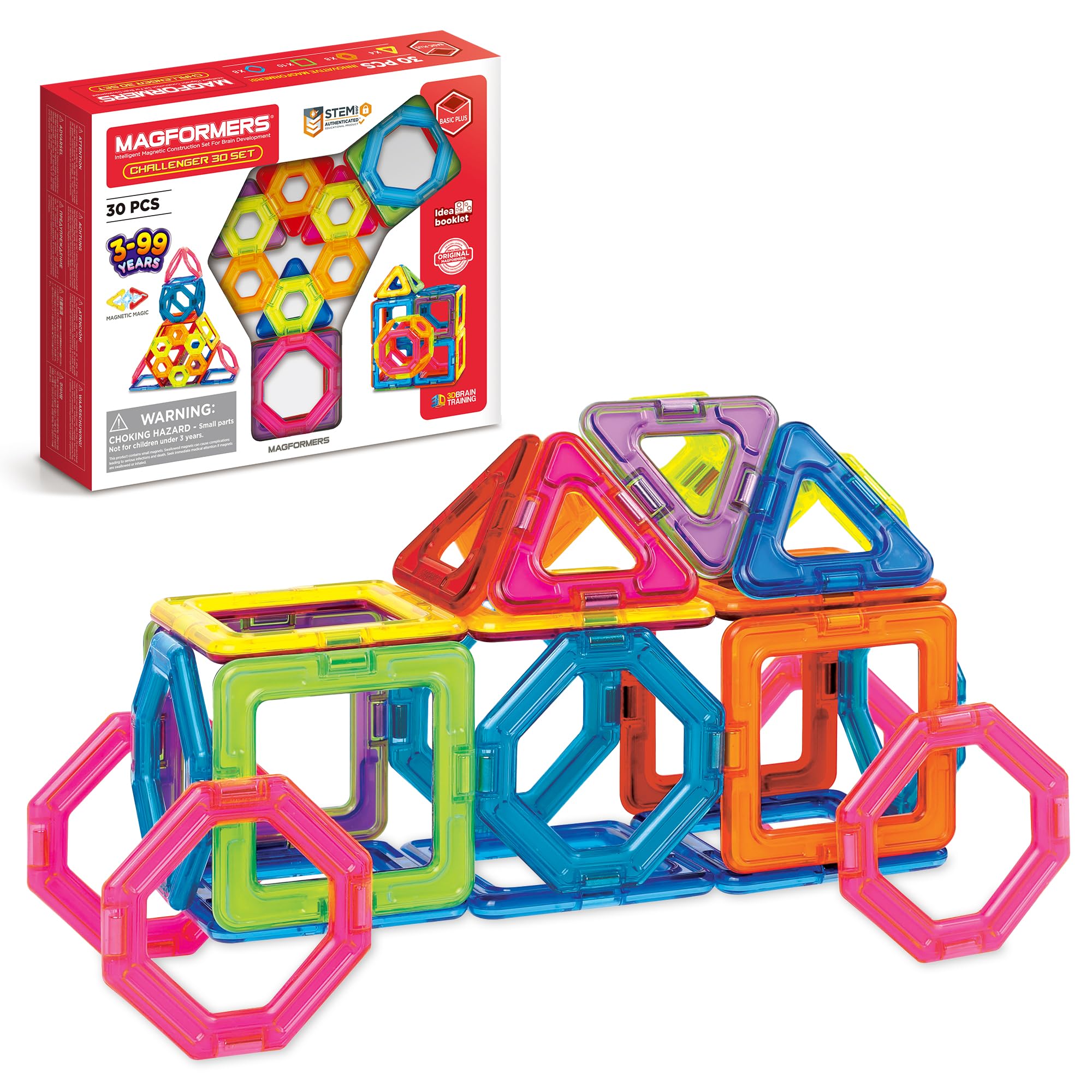 Magformers Challenger 30 Magnetic Construction Tiles Building Toy