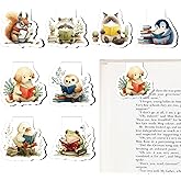 Berirexrion Cute Magnetic Bookmarks Gifts - 8 Pcs Funny Animal Reading Magnets Book Marks for Kids Fun Page Marker Clip for Women Book Lovers Student Teacher Bookish Reader School Birthday Accessories