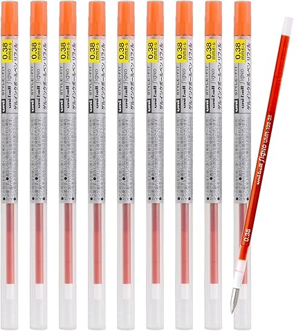 Amazon 三菱鉛筆 ボールペン替芯 スタイルフィット シグノ 0 38 マンダリンオレンジ 10本 Umr 文房具 オフィス用品 文房具 オフィス用品