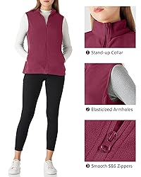 Outdoor Ventures Women's Fleece Vest, Lightweight
