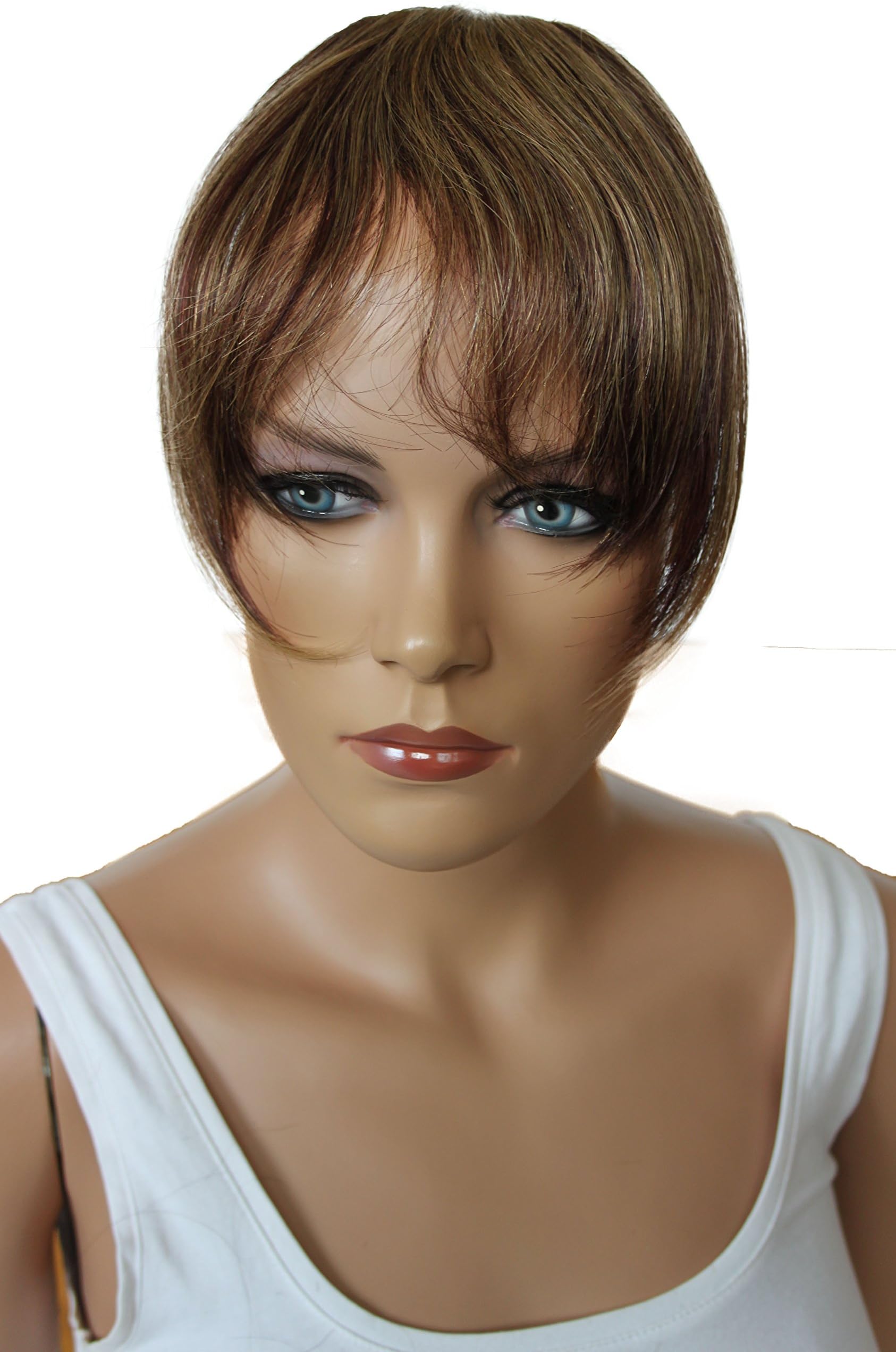 Prettyshop 100% Human Hair Fringe 100% Real Human Hair Hairpiece Hair Extension