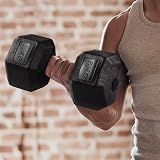 Yaheetech 2x8kg Dumbbells Set Hex Rubber Coated Home Gym Strength Training view 2