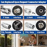 Bingfu DAB FM Radio Antenna 75 Ohm F Adapter Telescopic TV Antenna view 5