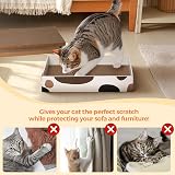ComSaf Cat Scratching Board 3 Pack Reversible Cardboard 43x26x8 cm view 7