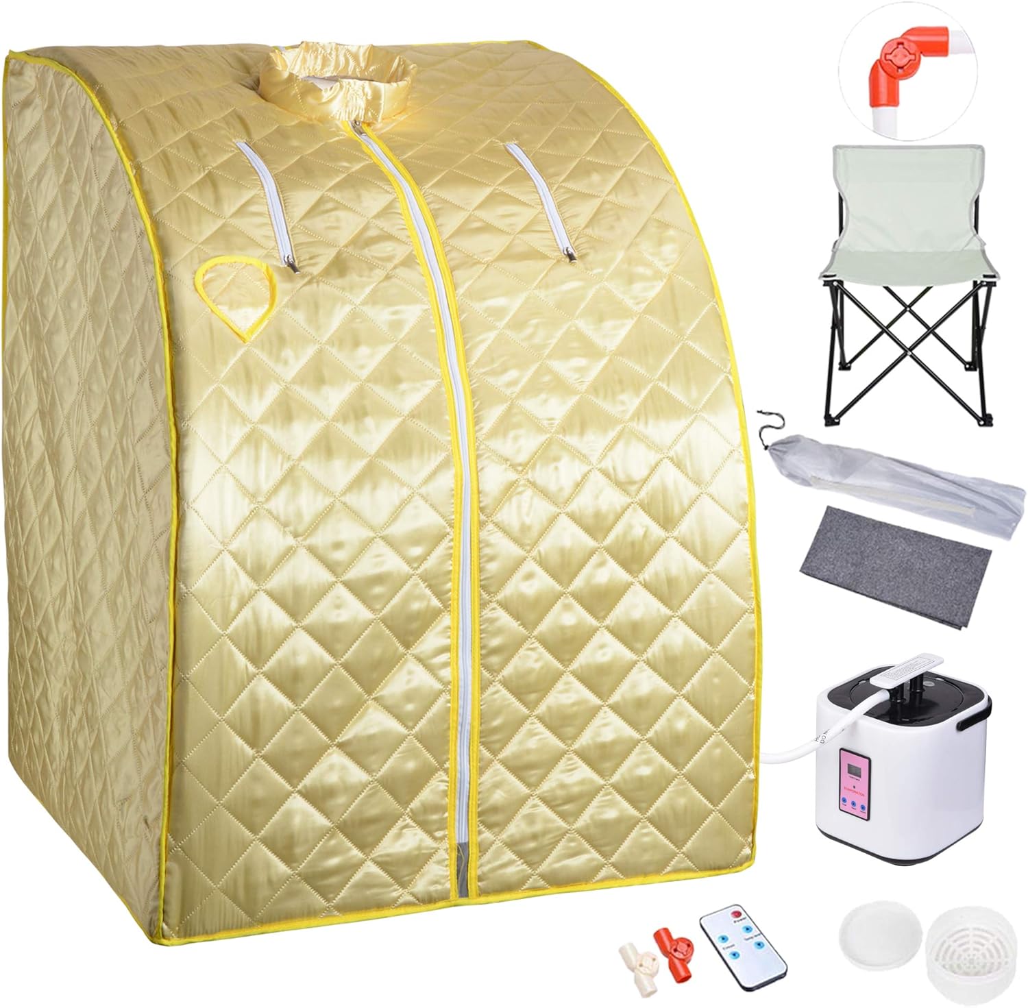 ZeHuoGe Portable Personal Therapeutic Steam Sauna Kit SPA