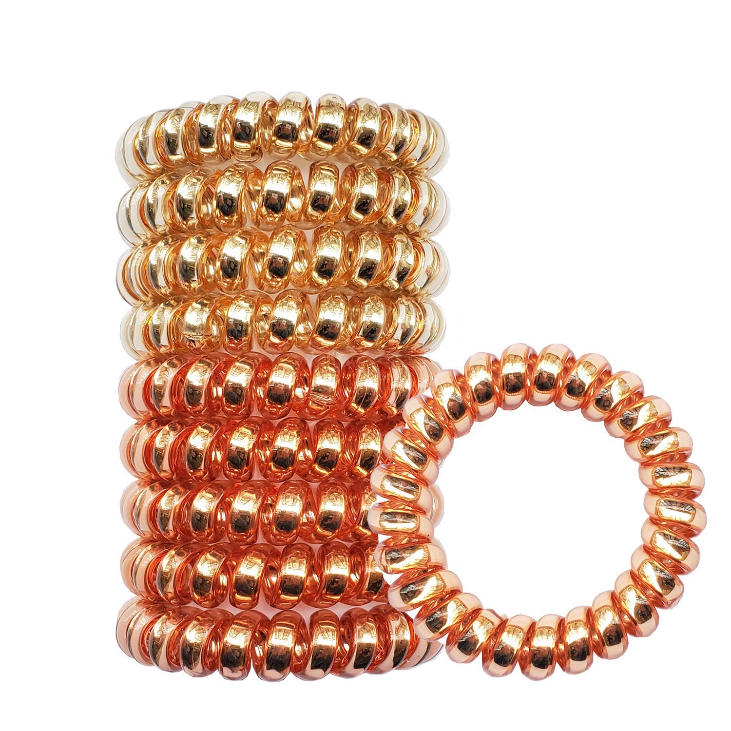 Spiral Hair Ties Coil Hair Ties Phone Cord Clear Hair Ties No