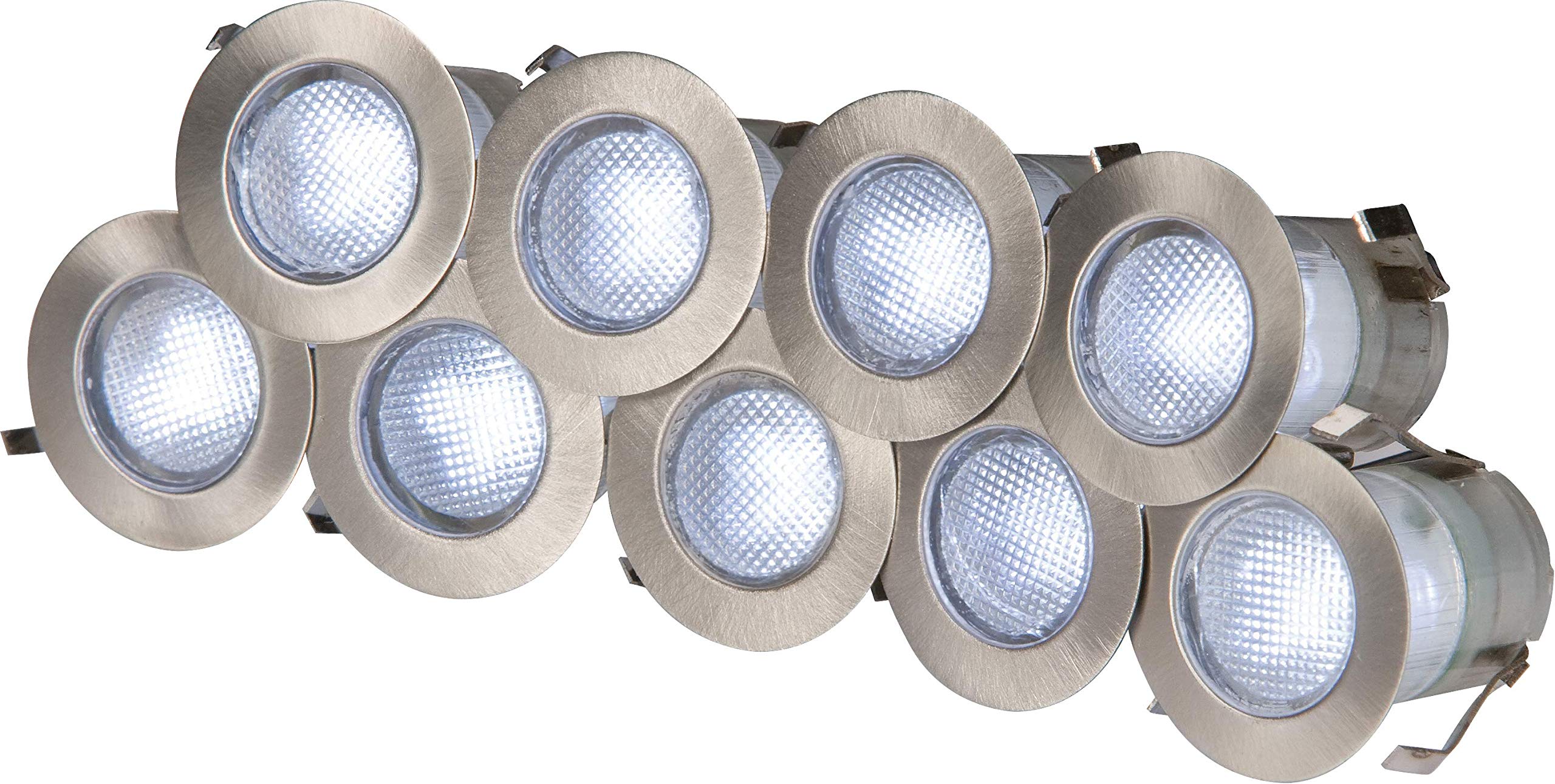 Knightsbridge KIT16W IP65 230 V LED Kit, Plastic, Silver/White, 6000 K, Pack of 10