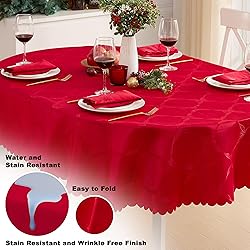 Newbridge Oval Tablecloth, 60 x 102 Inch, Ribbons