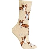 Hot Sox womens Fun Dog Lovers Crew Socks - 1 Pair Pack - Cool & Cute Wordplay Novelty Fashion Gifts