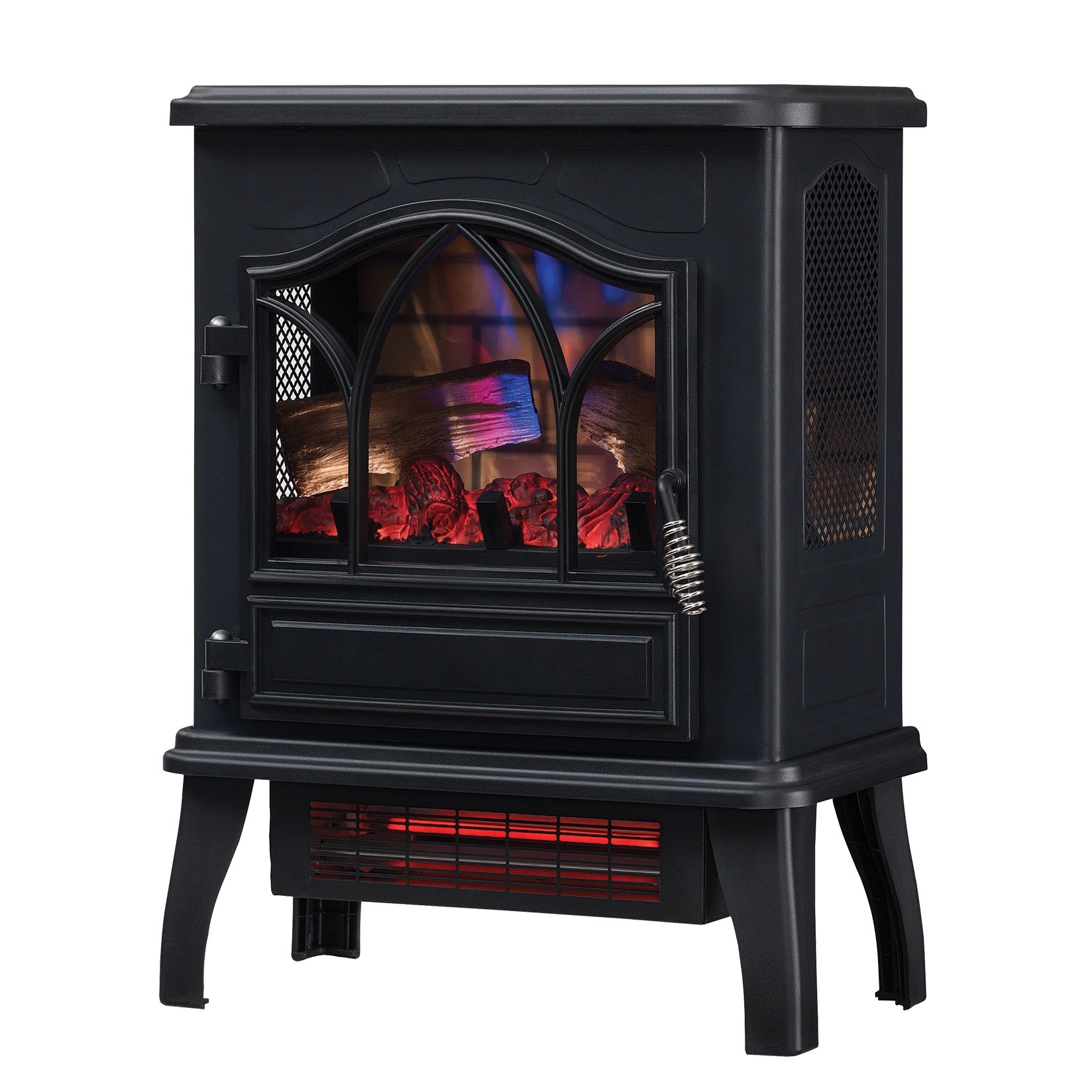Duraflame DFI-470-04 Infrared Quartz Fireplace Stove, Black