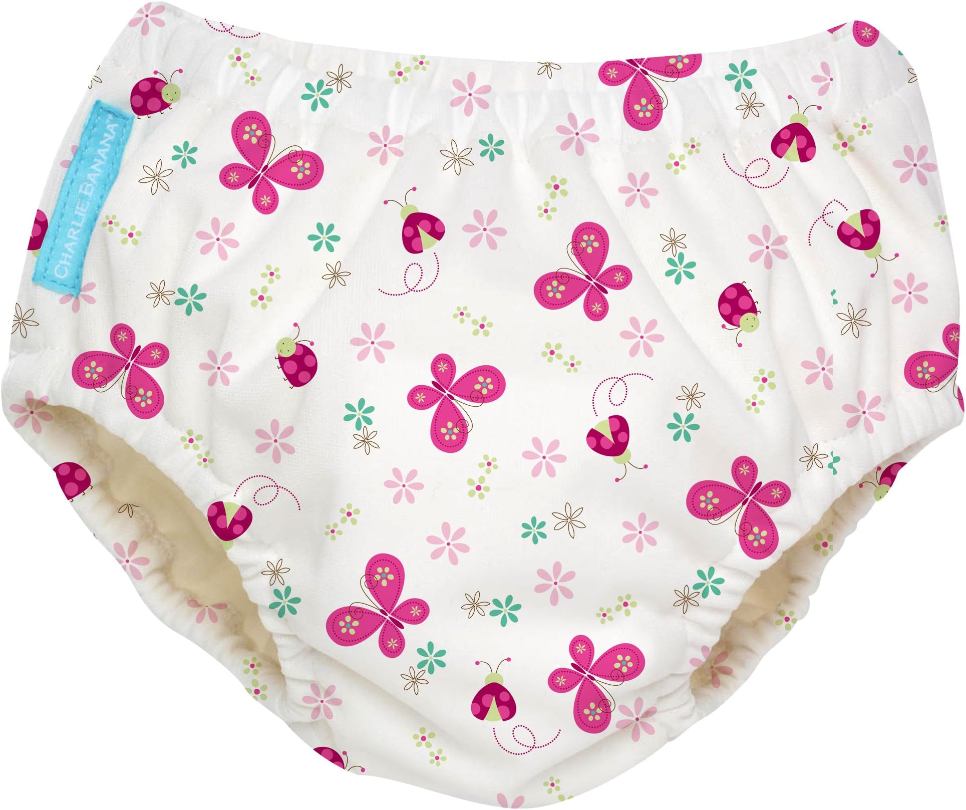 Charlie Banana Reusable Swim Diaper, Butterfly, Large