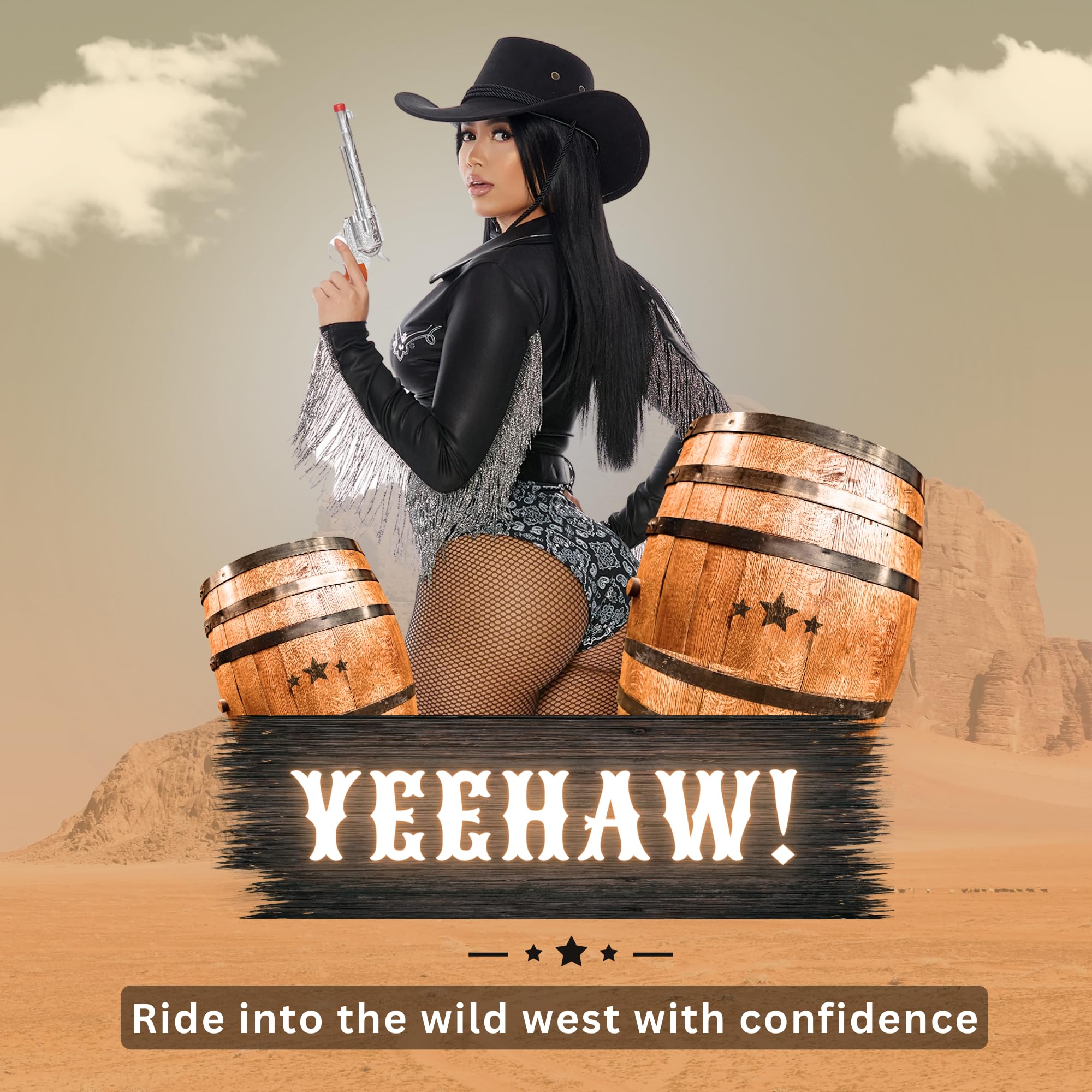 Forplay womens 3pc. Cowgirl Costume