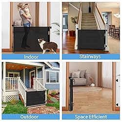 Veraste Retractable Baby Gate,Mesh Baby Gate or