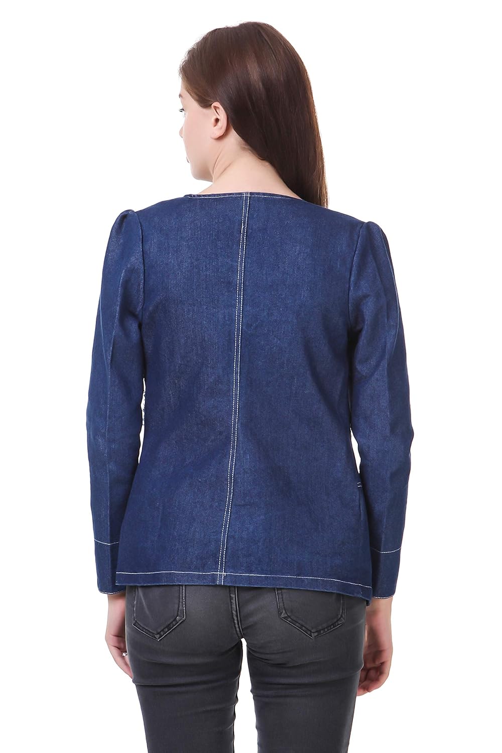 clo clu women's denim blazer