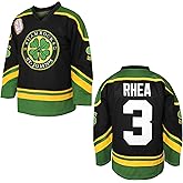 3 Ross The BOSS Rhea Hockey Jersey for Men,ST John's Shamrocks Stitched with EMHL Patch White Green Black