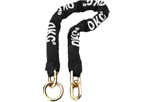 OKG Ultra Security Chain - 4ft x 1/2in (12mm) Thick Hardened Alloy Steel Cut Proof Chain - Anti-Theft Heavy Duty Chain for Motorcycles, E-Cargo Bikes, Trailers, Gate Fences, and Garage Security