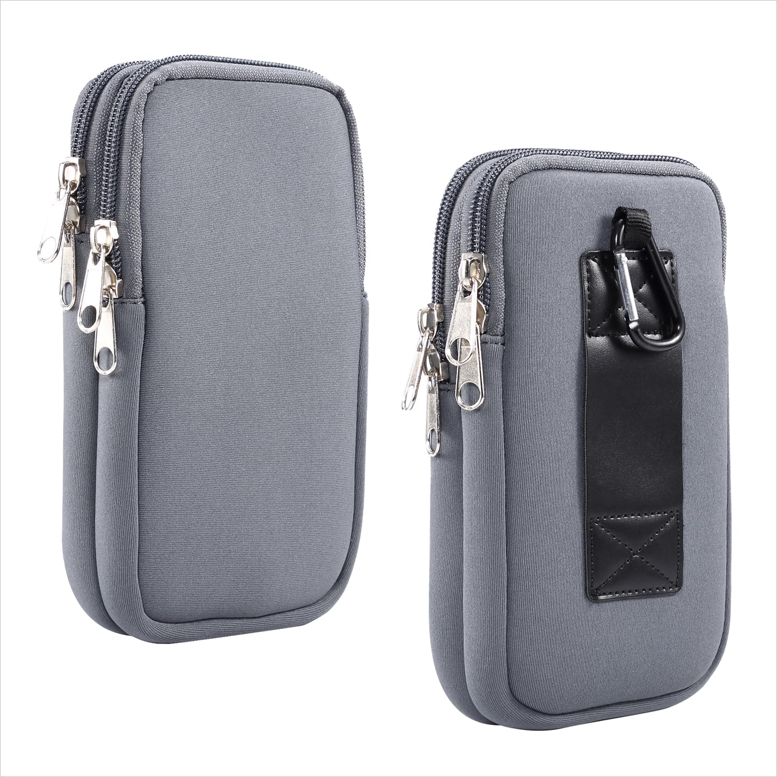 Cellphone Belt Clip Holder Men, Small Cell Phone Waist Pack, 6.9" Multipurpose Nylon Belt Holster Case Wallet Cell Phone Holder with Shoulder Strap Card Holder Purse Mobile Phone Waist Belt Bag Pouch