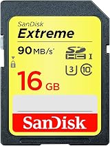 SanDisk Extreme 16 GB SDHC UHS-I U3 Memory Card SDSDXNE-016G-GNCIN Gold view 2