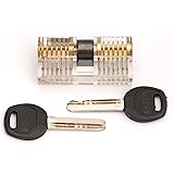 Transparentes &Uuml;bungsschloss. &Uuml;bungszylinder zum Trainieren f&uuml;r Lockpicking (in Metalldose verpackt)