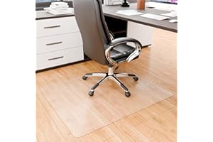 Naturei Chair Mat for Hard Floor, 40” x 48” Office Floor Mats for Rolling Chairs, Floor Protector Mats, Easy Glide Desk Floors Mat for Hardwood Floors (Rectangle)