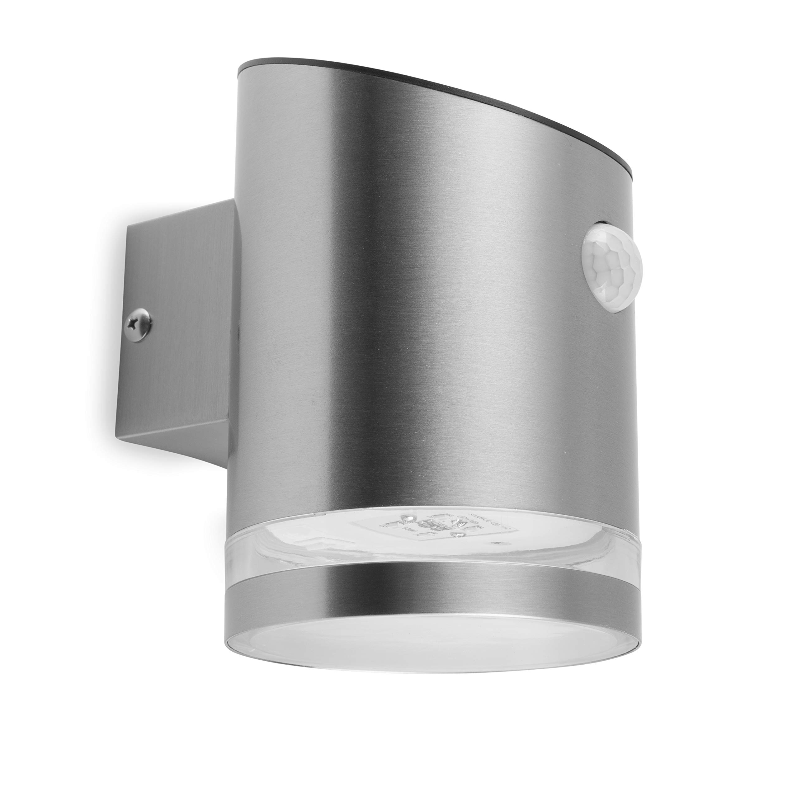 Smartwares Outdoor Solar Wall Light with Motion Sensor – Warm White Light – 75 lm LED – Waterproof – Wireless – Solar Lighting for Entrance, Terrace, Facade or Pathway – 10.045.82