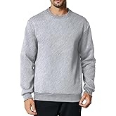 Men's Crewneck Sweatshirt Casual Long Sleeve Sweat Shirts Athletic Fleece Basic Pullover Shirts